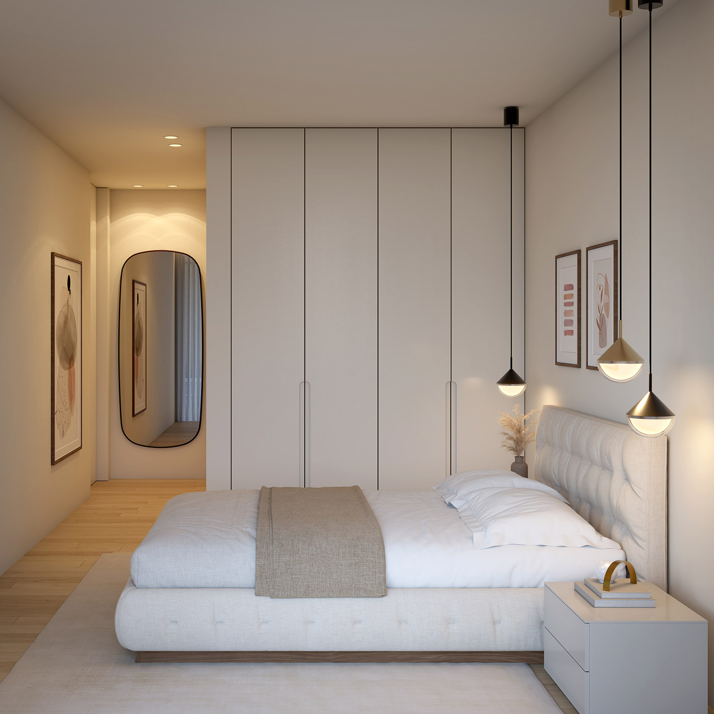 Interior de apartamento no empreendimento Prestige Living, no Porto